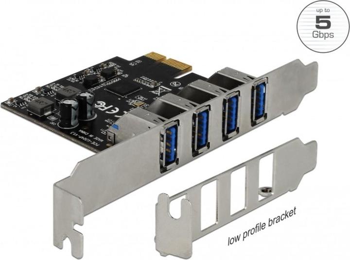 Actual product image Delock PCI Express Card 4x USB Type-A