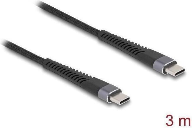 Actual product image Delock USB 2.0 cable USB Type-C plug to plug with extended (3 m, USB 2.0, 60 W)