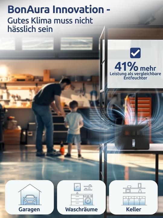 Actual product image BonAura AirOne Max Luftentfeuchter (33 m²)