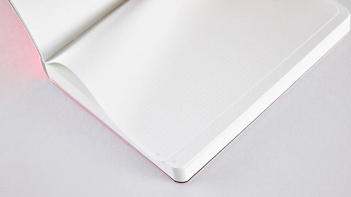 Actual product image Nuuna Candy S, neon pink (15 x 10.8 cm, Dotted, Soft cover)