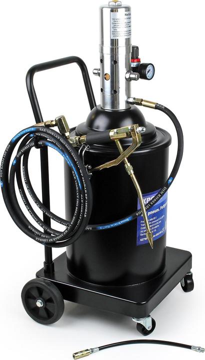 Produktbild XPOtool 15L Fettpresse pneumatisch Druckluft fahrbar Abschmierpresse Profi mobil