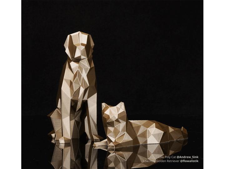 Actual product image Bambu Lab PLA Metal - Iridium Gold Metallic - 1.75mm (PLA, 1.75 mm, 1000 g, Gold)