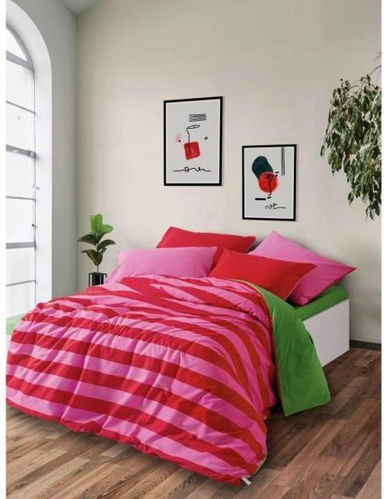 Image du produit BigBuy Bettbezug-Set Rot Rosa 220 x 240 cm (Set de linge de lit, 220 x 240 cm)