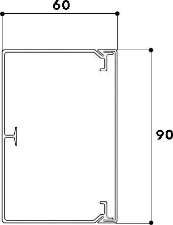 Image du produit GGK LFG canal 60x90mm br (Conduit, 200 cm)