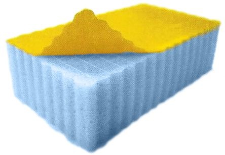Actual product image Rs Pro Melamine Foam, Grey, Plain,1250x600x25mm (1 pcs.)