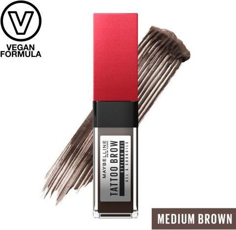 Image du produit Maybelline New York Gel coiffant Tattoo Brow 36H (257 Marron moyen)