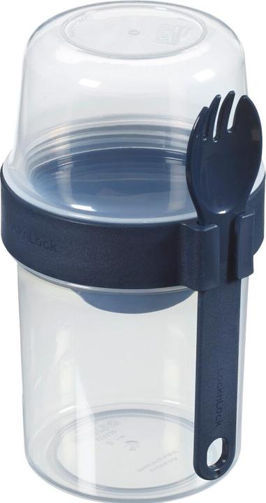 Lock & Lock Cereal box ToGo 310 + 560 ml 2 Way Box with spork (0.31 l)