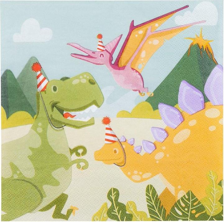 Produktbild Boland 12 Papierservietten Dino Party 33 x 33 cm (12 Stk., 33 x 33 cm)