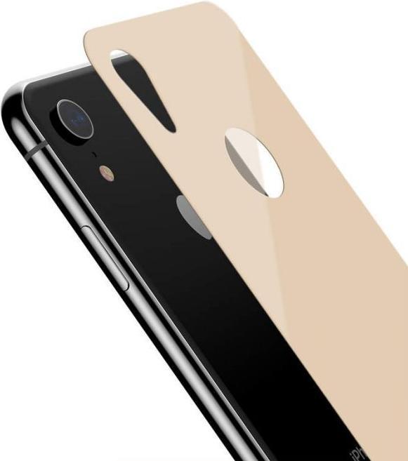 Produktbild Baseus iPhone Xr 03 mm Full coverage curved TGlass rear ProtectorGold (1 Stück, Apple iPhone XR)