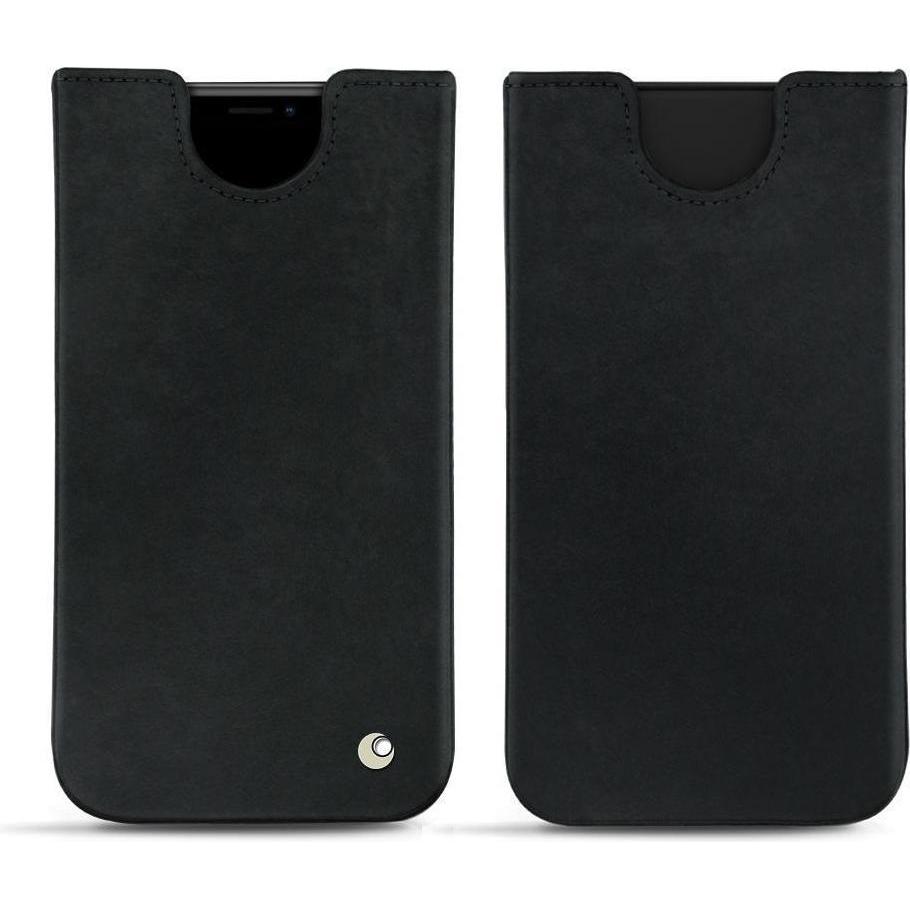 Noreve Lederschutzhülle (Apple iPhone XS Max), Smartphone Hülle, Schwarz
