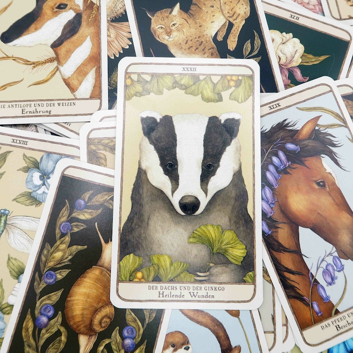Immagine prodotto Woodland Wardens: 52 Orakelkarten mit Booklet (Tedesco, Jessica Roux, 2023)