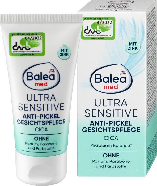 Produktbild dm Balea Med Ultra Sensitive Anti-Pickel (50 ml, 24h Creme)