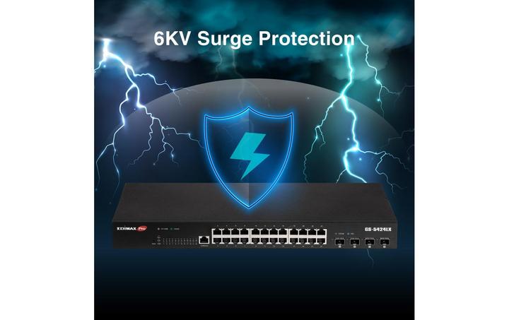 Immagine prodotto edimax Switch Pro 28x GE GS-5424LX con montaggio a rack (28 Porti)