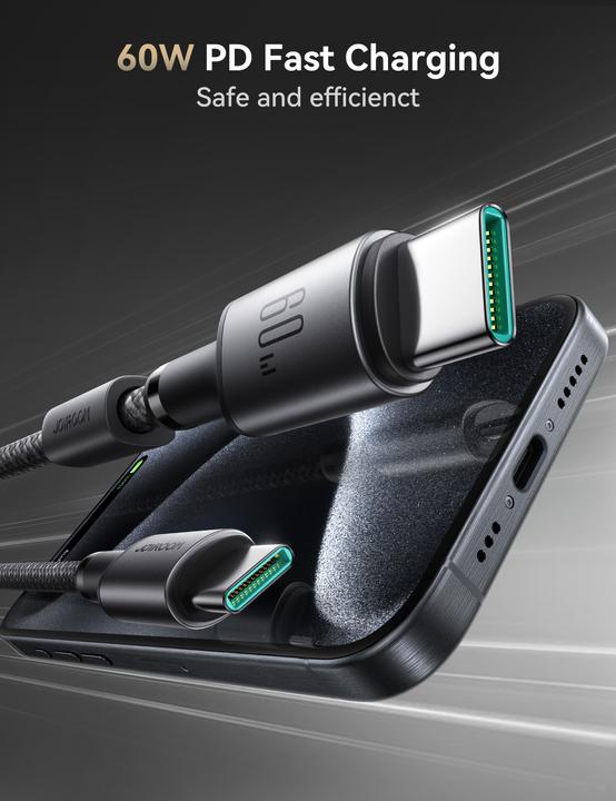 Produktbild Joyroom USB C — USB C (1.20 m, 60 W)