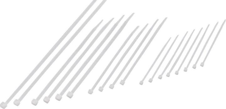 Image du produit Tru Components Jeu de colliers de serrage, couleur naturelle (100 mm, 200 pcs)