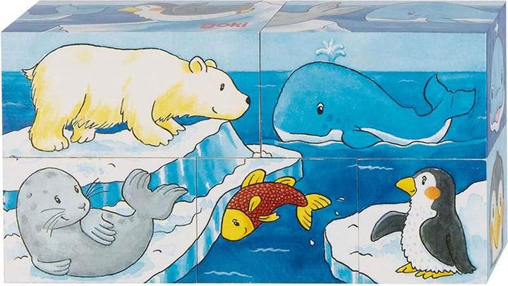 Immagine prodotto Goki Safari e puzzle cubo artico (5 pezzi)