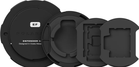 Image du produit PolarPro Couvercle de boîtier de caméra Canon EF Mount - noir