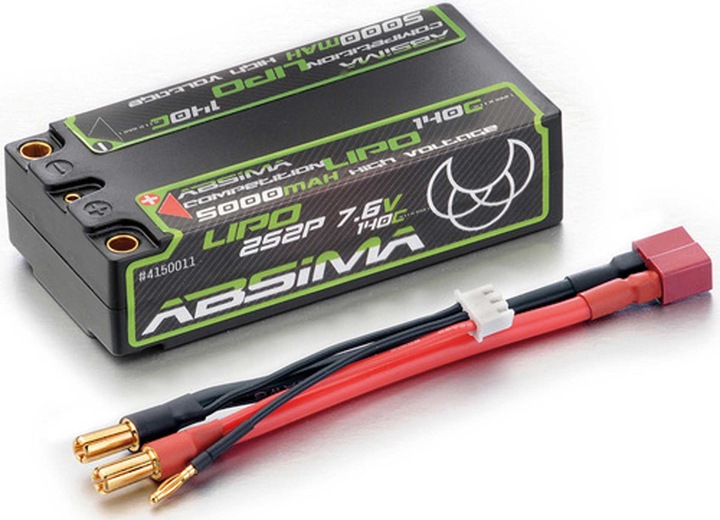 Actual product image Absima Li-Po battery pack Competition Shorty (7.60 V, 5000 mAh)