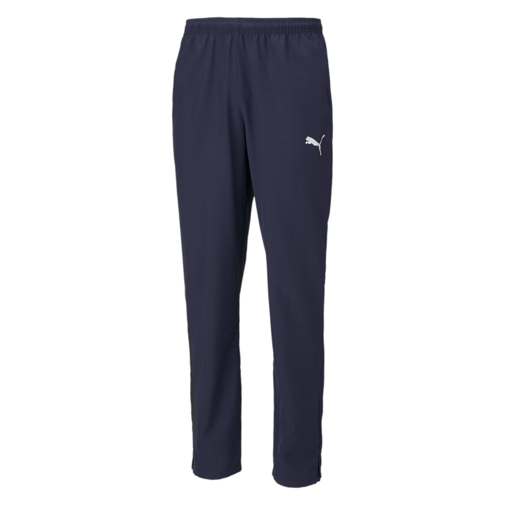 Puma, Mannen, Sportbroek, TeamRISE Zijlijnbroek-657327 (S), Blauw
