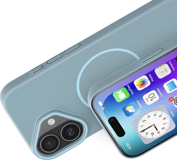 Actual product image Mobiparts Slim Line Case Apple iPhone 17 (MagSafe Compatible) Sage Green (Apple iPhone 17)