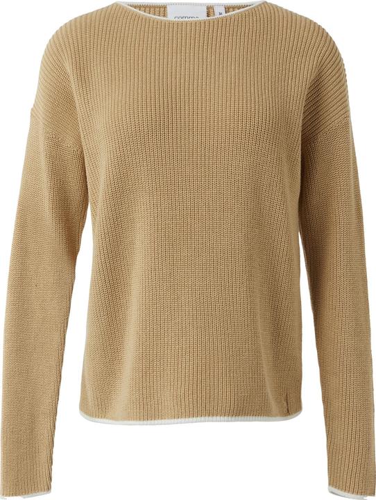 Produktbild Comma Strickpullover Strickpullover aus Baumwolle mit überschnittenen Schultern (38)