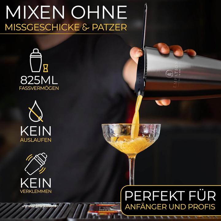 Actual product image Empation Cocktail-Shaker-Set mit Bar Zubehör (Testsieger) (Cocktail set)