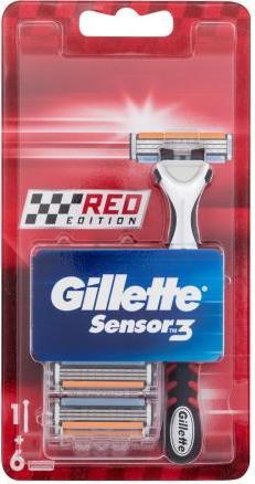 Actual product image Gillette Sensor3 Red Edition