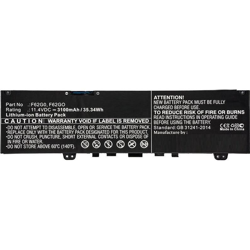 CoreParts Laptop Battery for DELL (2200 mAh), Notebook Akku, Schwarz
