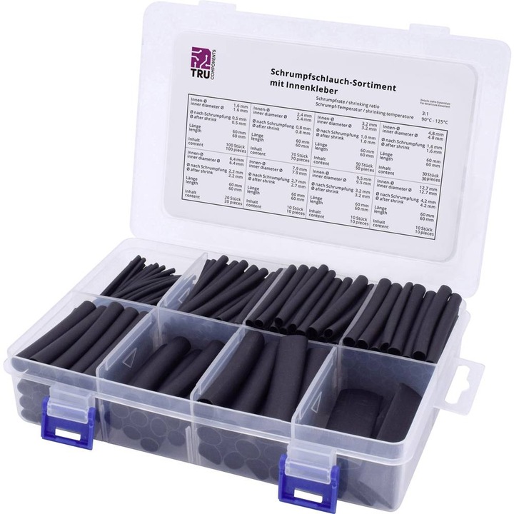 Actual product image Tru Components Heat shrink tubing assortment, 300 pieces (300 x)