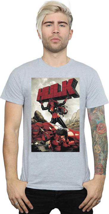 Image du produit - T-shirt RED HULK COVER - Homme (M)