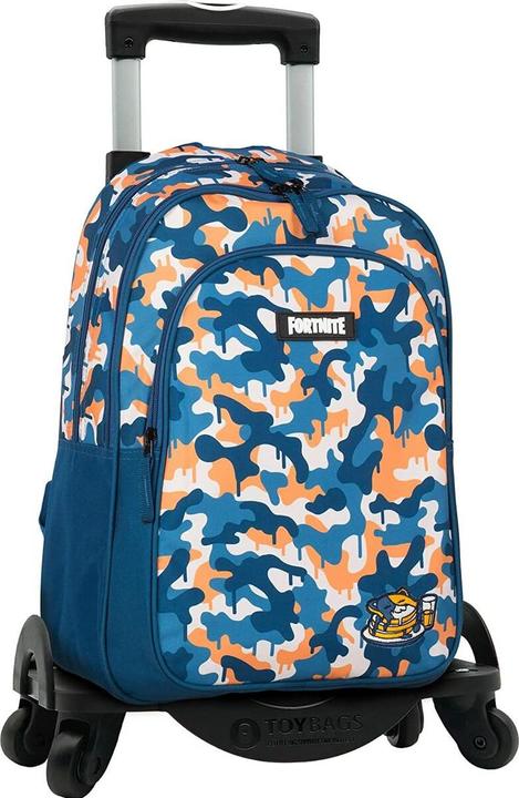 Immagine prodotto Fortnite School Rucksack with Wheels Blue 42 x 32 x 20 cm Camouflage