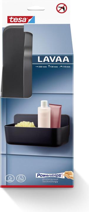 Immagine prodotto tesa LAVAA Cestino doccia di medie dimensioni con soluzione adesiva senza foratura