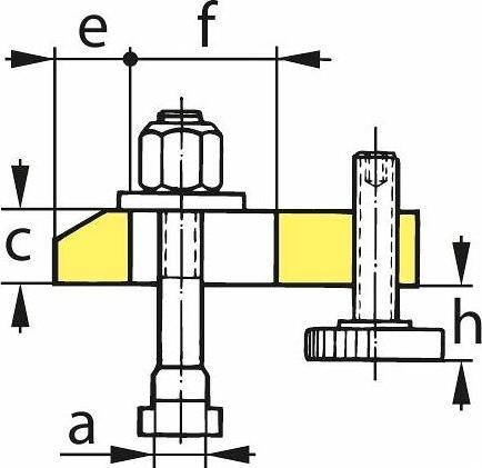 Image du produit Holex Verstellbares Spanneisen 14 mm