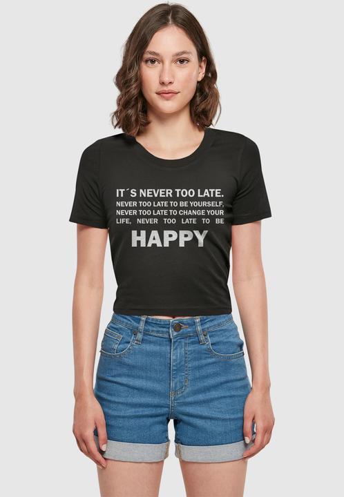 Image du produit Merchcode Ladies Never Too Late Cropped Tee - 189173 (M)