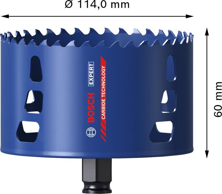 Image du produit Bosch Professional Zubehör Sega a Tazza per Materiali Multipli Expert Power Change Plus (114 mm)