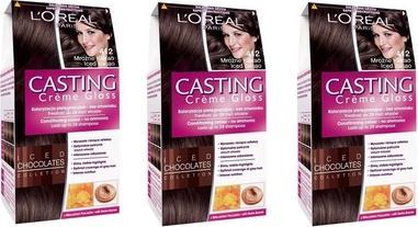 Produktbild L'Oréal Paris Creme Gloss Coloring cream no. 415 Frosty Chestnut (415 Mrożny Kasztan)