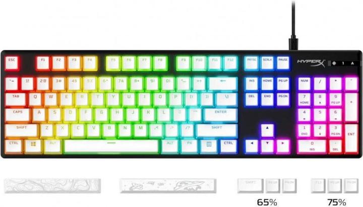 Immagine prodotto HyperX Pudding Keycaps 2 - Full Key Set - PBT - White (US Layout)
