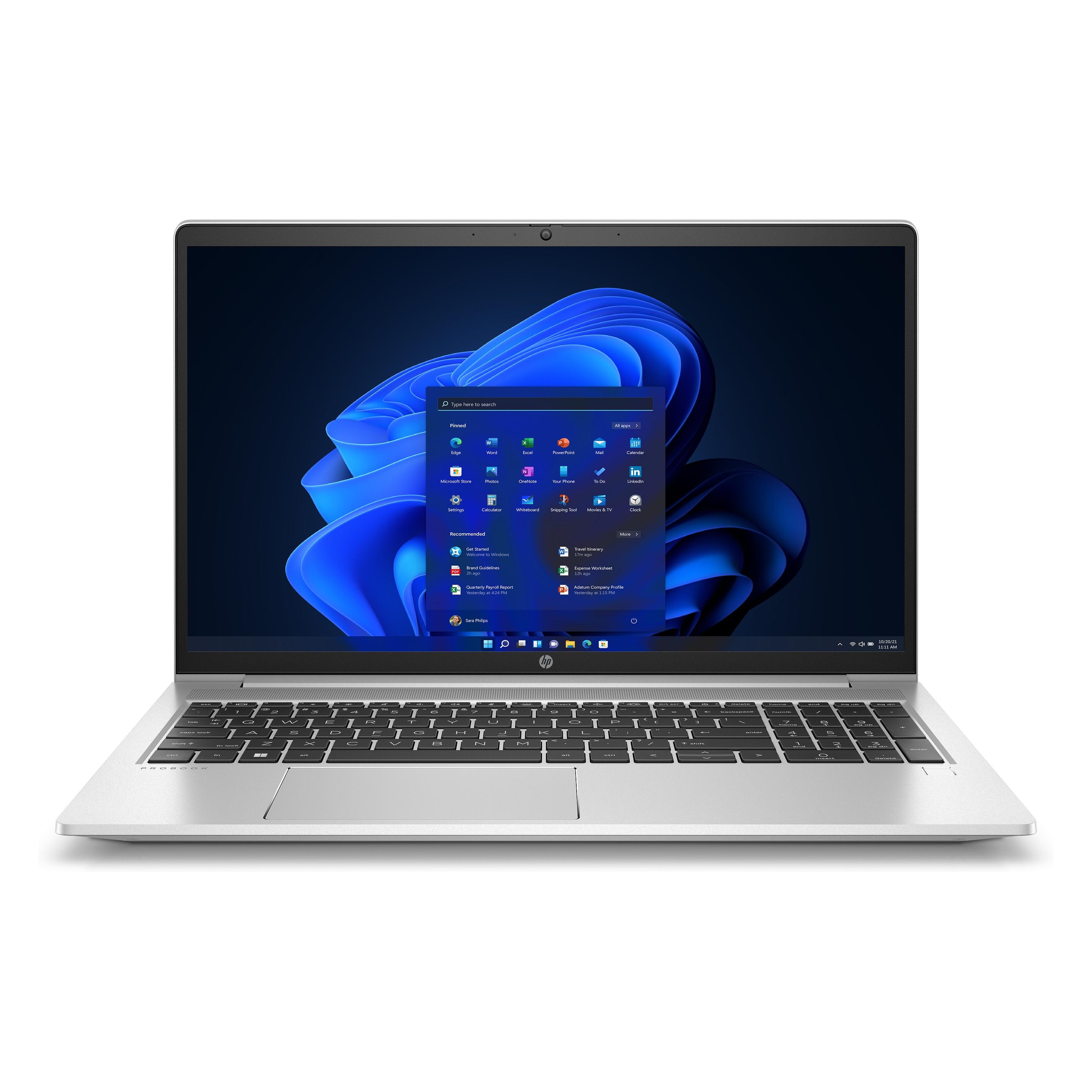 HP ProBook 455 G9 (15.60", 256 GB, 8 GB, DE, AMD Ryzen 5 5625U), Notebook, Silber