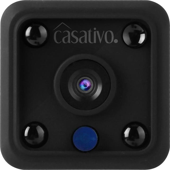 Image du produit Casativo Micro-IP-Kamera, Akkubetrieb, HD 720p, 120° Weitwinkel, Nachtsicht, WLAN (1280 x 720 pixels)