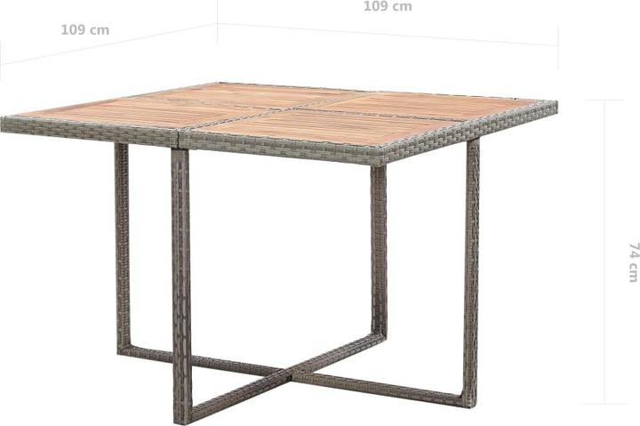 Produktbild vidaXL Gartenmöbel-Set (109 x 109 x 74 cm)