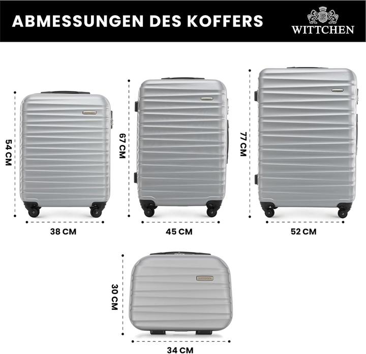 Actual product image Wittchen 4er-Set Hartschalen-Koffer (96 l)