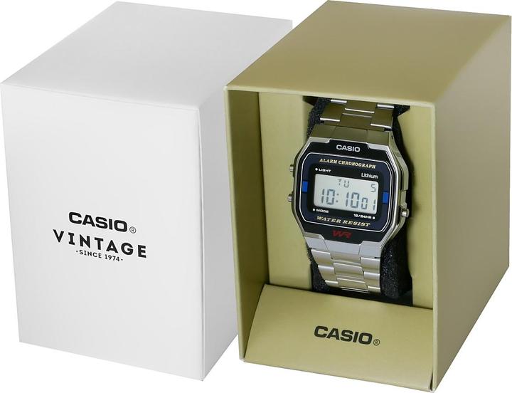 Actual product image Casio Vintage A163wa-1qes (Digital watch, Chronograph, 33 mm)