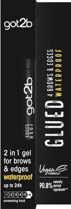 Schwarzkopf got2b glued for Brows & Edges Eyebrow Gel Vegan Waterproof Fast Drying 16ml