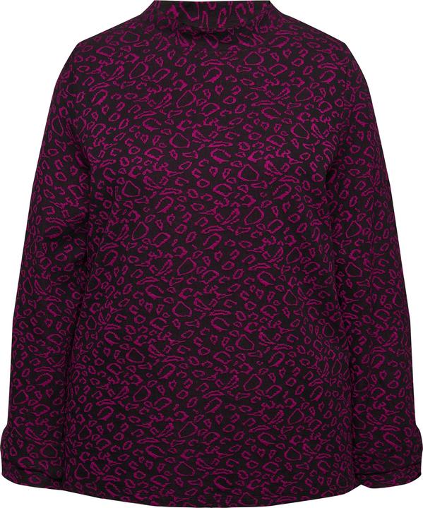 Produktbild Ulla Popken Sweatshirt, Leomuster, Stehkragen, Langarm (42, 44)