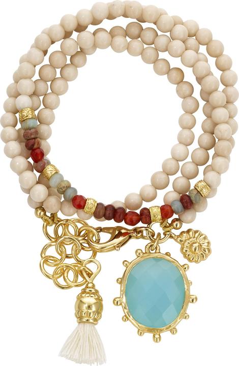 Produktbild Steinkult Armband Mia (38 cm, Messing, 18 Kt. Vergoldet, Halbedelsteine)