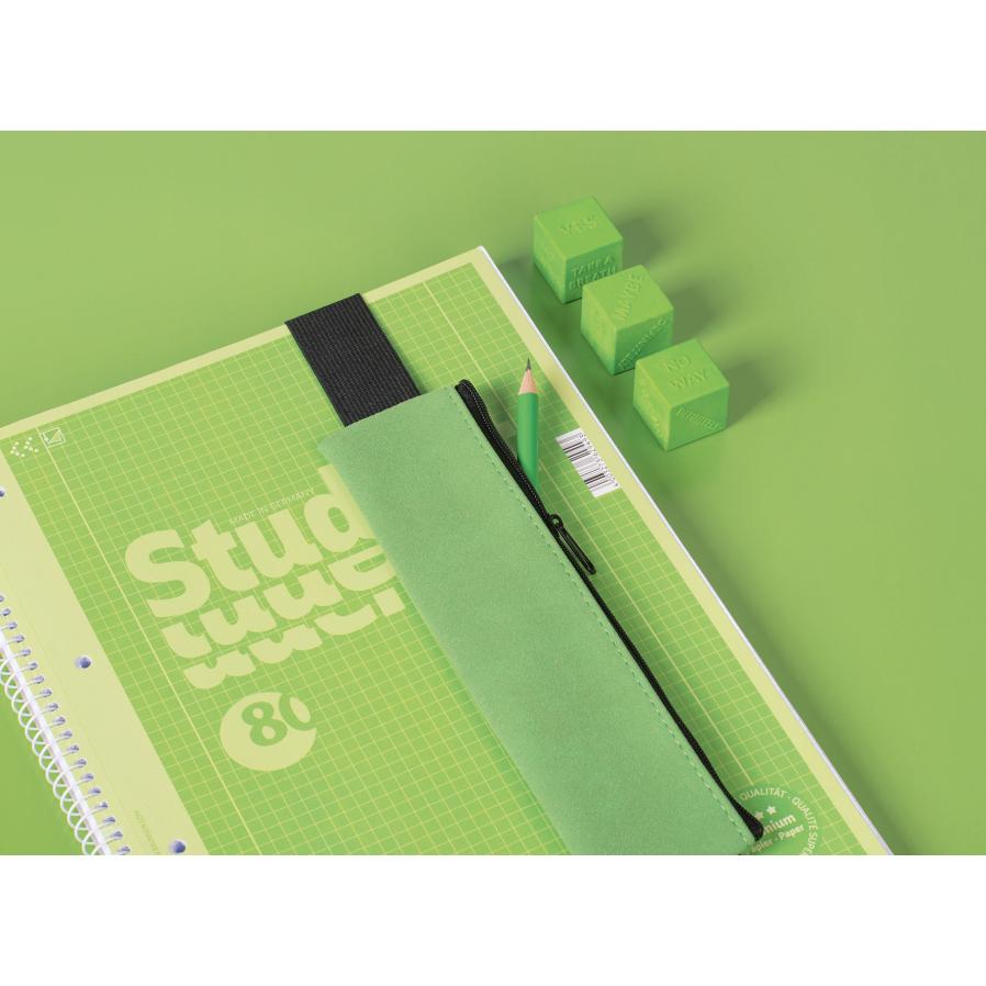Thumbnail - Brunnen, Heft + Block, Collegeblock Student Colour Code DIN A4 kariert mit Rand innen/aussen 90g/m² kiwi grün 80 Bl. (A4...