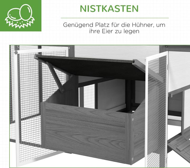 Actual product image PawHut Chicken coop with nesting box