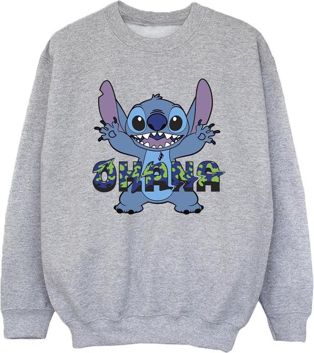 Immagine prodotto Disney Lilo And Stitch Ohana Blue Glitch Felpa Ragazze (104)