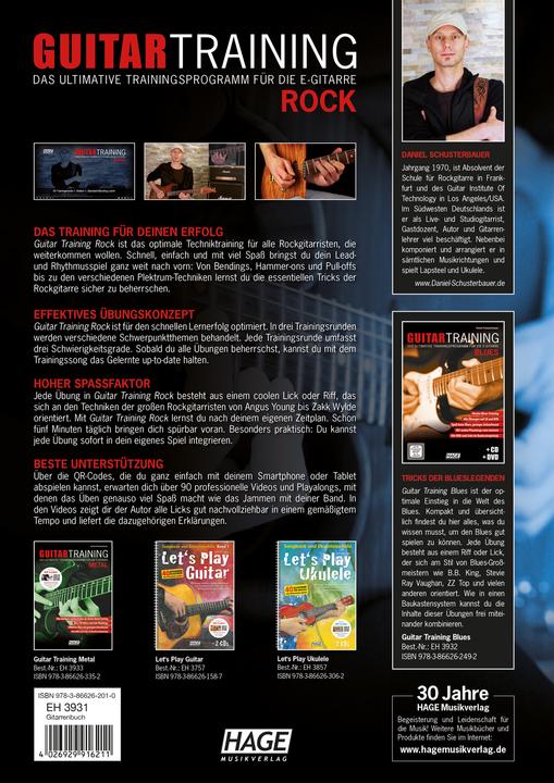Produktbild Guitar Training Rock (Deutsch, Daniel Schusterbauer, Helmut Hage, 2011)