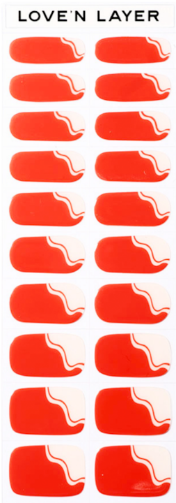 Actual product image Love'n Layer - French Swirl Raspberry Red (Colour paint)